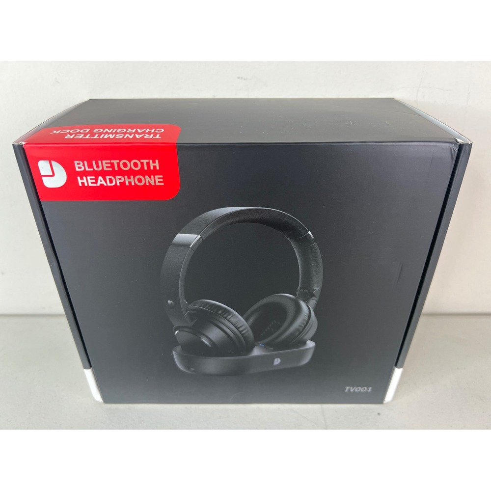NEW Dytole TV001 Wireless TV Headphones with Charging Dock Bluetooth For Senoirs